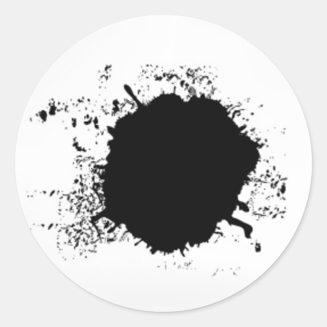 Adesivo Redondo Mancha Preta (Frente)