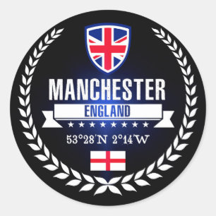 Adesivo Redondo Manchester