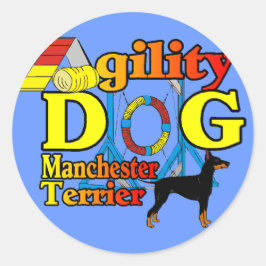 Adesivo Redondo Manchester_Terrier_Agilidade