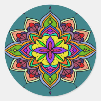 Adesivo Redondo mandala 2