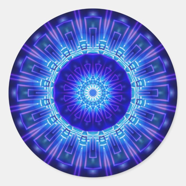 Adesivo Redondo Mandala Atlantis criado por Tutti (Frente)