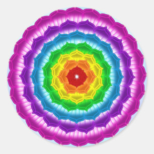 Adesivo Redondo Mandala Chakra
