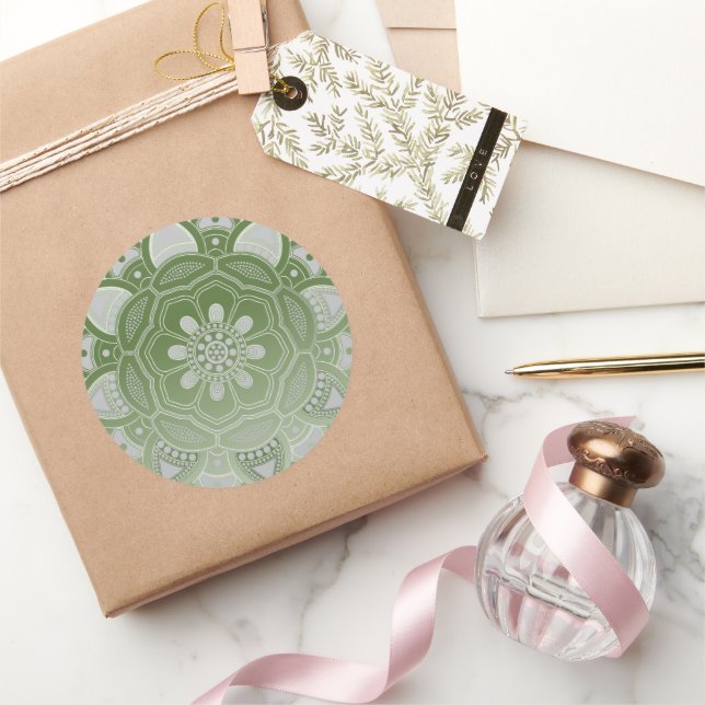 Adesivo Redondo Mandala Creative, todos os pontos para um 5 (Presentear)