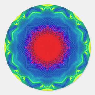 Adesivo Redondo Mandala da areia