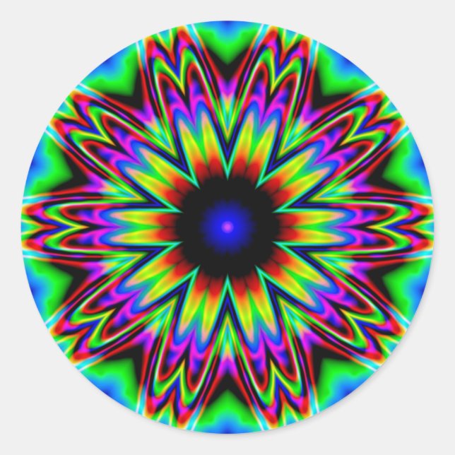 Adesivo Redondo Mandala da Galáxia Sombrero (Frente)