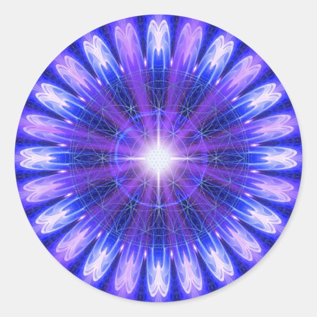 Adesivo Redondo Mandala da Intuição (Frente)