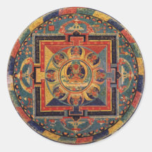 Mandala de Amitayus. Escola tibetana do século XIX