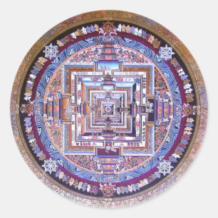 Adesivo Redondo Mandala de Kalachakra