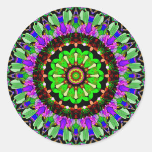Adesivo Redondo Mandala Design 1