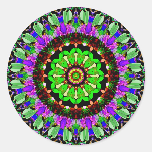 Adesivo Redondo Mandala Design 1 (Frente)