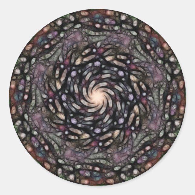 Adesivo Redondo Mandala do Esplendor Sanitário (Sticker) (Frente)