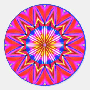 Adesivo Redondo Mandala do Fractal