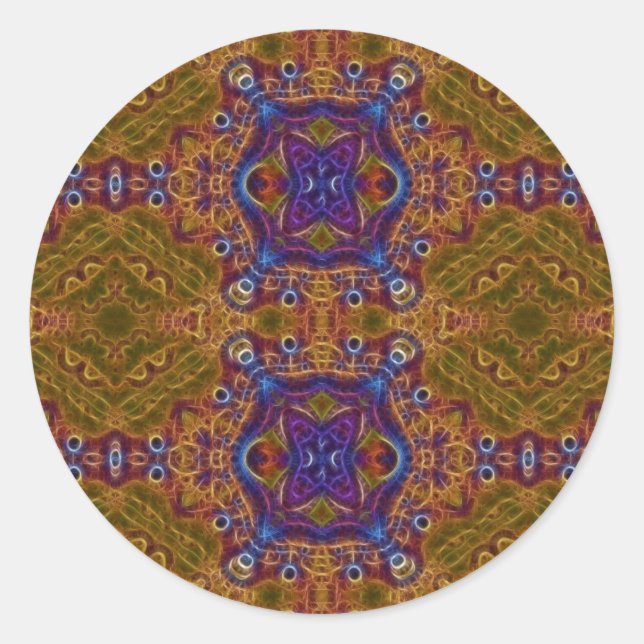 Adesivo Redondo Mandala do Sol Ascensão (Sticker) (Frente)