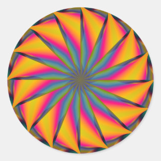 Adesivo Redondo Mandala hipnótico