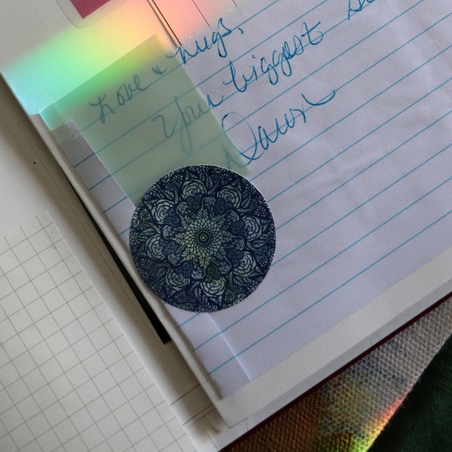 Adesivo Redondo Mandala Nature Floral (Criador carregado)