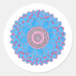 Adesivo Redondo Mandala Print