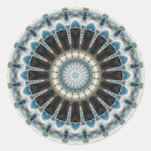 Adesivo Redondo Mandala roda das emoções (Frente)