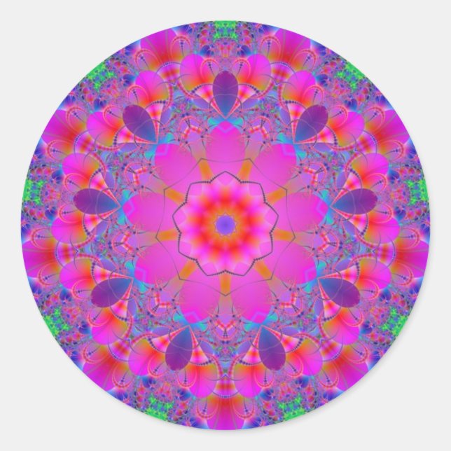 Adesivo Redondo Mandala Sticker (Frente)