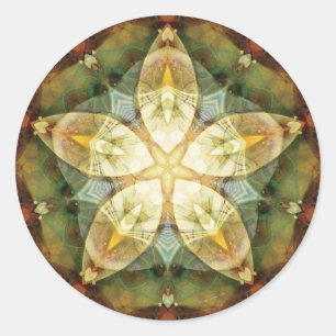 Adesivo Redondo Mandalas do perdão e Versão 1