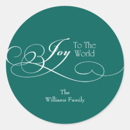 Adesivo Redondo Mande Joy Para O Feriado Mundial