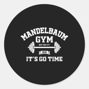 Adesivo Redondo Mandelbaum Gym Está na Hora - Preto