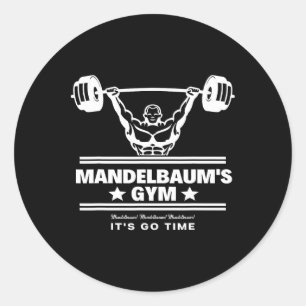 Adesivo Redondo Mandelbaum Gym - Já é hora de ir!