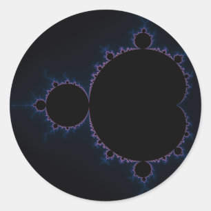 Adesivo Redondo Mandelbrot ajustou 10