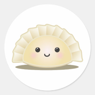 Adesivo Redondo Mandu Coreano Cute
