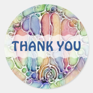 Adesivo Redondo Maneiras De Vida - Padrão De Arte Neurográfica 1