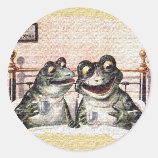 Adesivo Redondo Manhã de Domingo Preguiçosa (Frente)