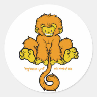 Adesivo Redondo Manic Mongo Sticker 1
