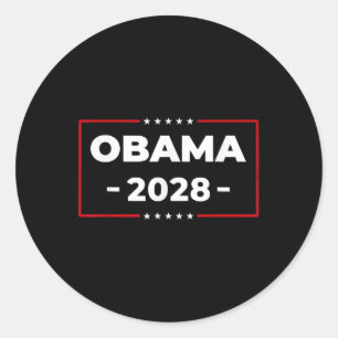 Adesivo Redondo Manifestação Política de Obama Retro Patriótica 20