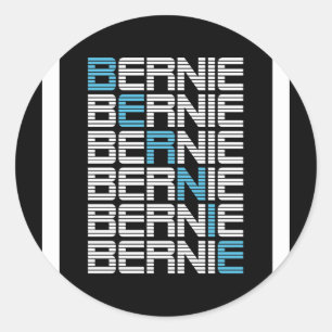 Adesivo Redondo Manipulações de texto do BERNIE