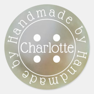 Adesivo Redondo Manipulador com botão de costura