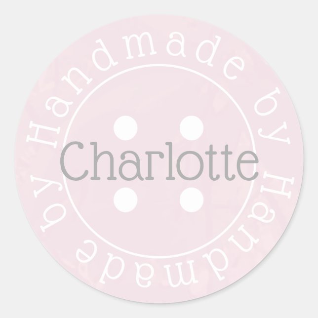 Adesivo Redondo Manipulador com botão de costura (Frente)