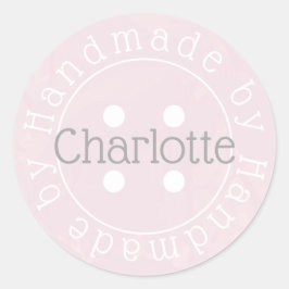 Adesivo Redondo Manipulador com botão de costura