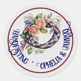 ADESIVO REDONDO MANIPULADORES TARTAN PARA ENVELOPES FAVORÁVEIS