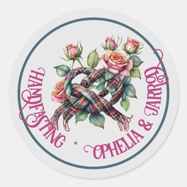 ADESIVO REDONDO MANIPULADORES TARTAN PARA ENVELOPES FAVORÁVEIS (Frente)