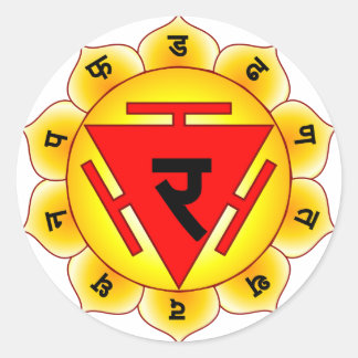 Adesivo Redondo Manipura A Chora Solar Plexus