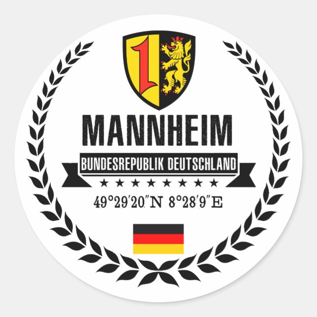 Adesivo Redondo Mannheim (Frente)