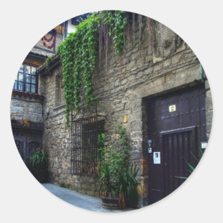 Adesivo Redondo Mansão Antiga