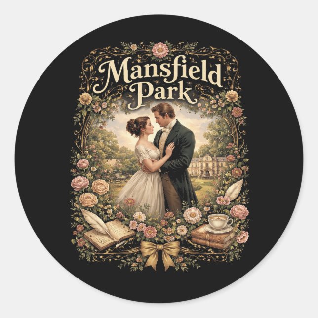 Adesivo Redondo Mansfield Park (Frente)