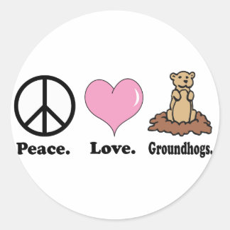 Adesivo Redondo mansões de amor pela paz