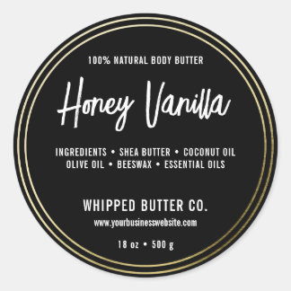Adesivo Redondo Manteiga corporal minimalista Pequena empresa Dour