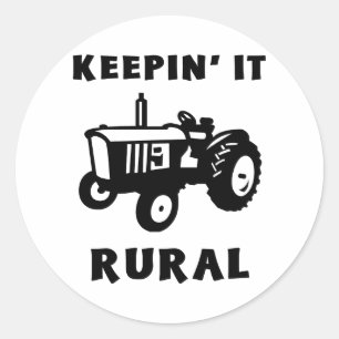 Adesivo Redondo Mantendo o rural