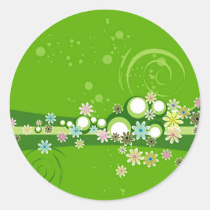 Adesivo Redondo Mantendo o verde