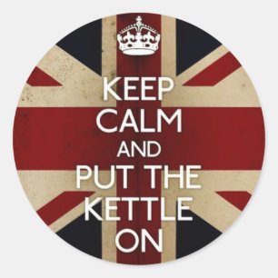 Adesivo Redondo Mantenha a calma