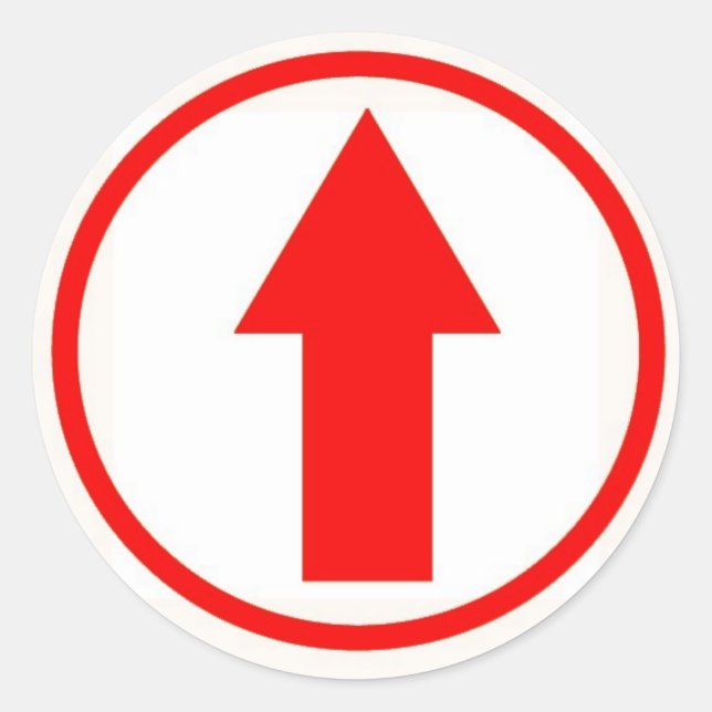 Adesivo Redondo Mantenha a influência - Vermelho (Frente)