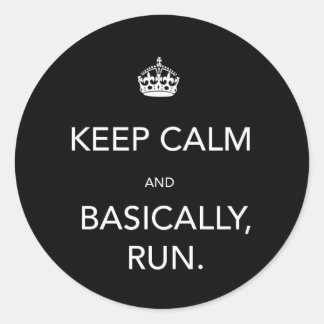 Adesivo Redondo Mantenha calma