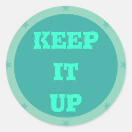 Adesivo Redondo Mantenha-o ativo - Teacher Sticker Series